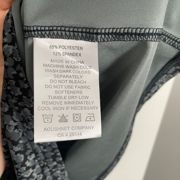 FootJoy Women's Polo Grey Black Print Embroidered Logo HCC Size Small - Picture 6 of 7